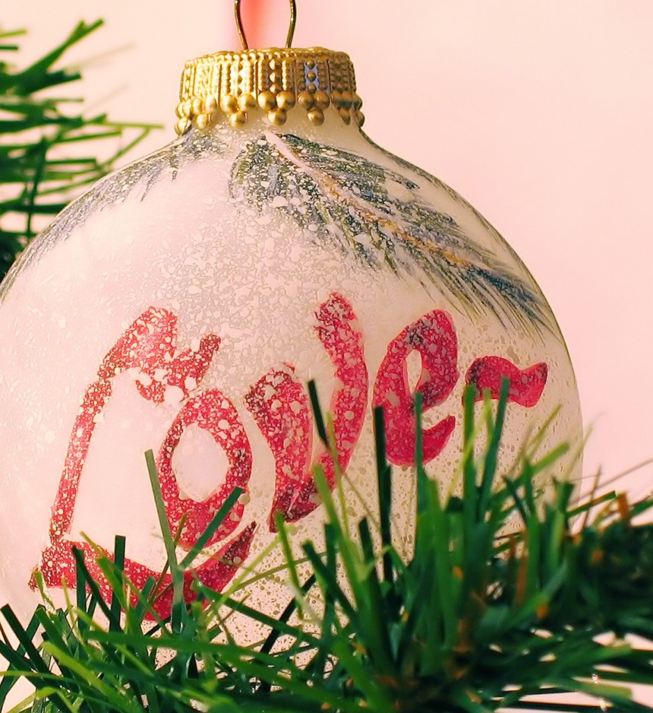 love christmas ornament